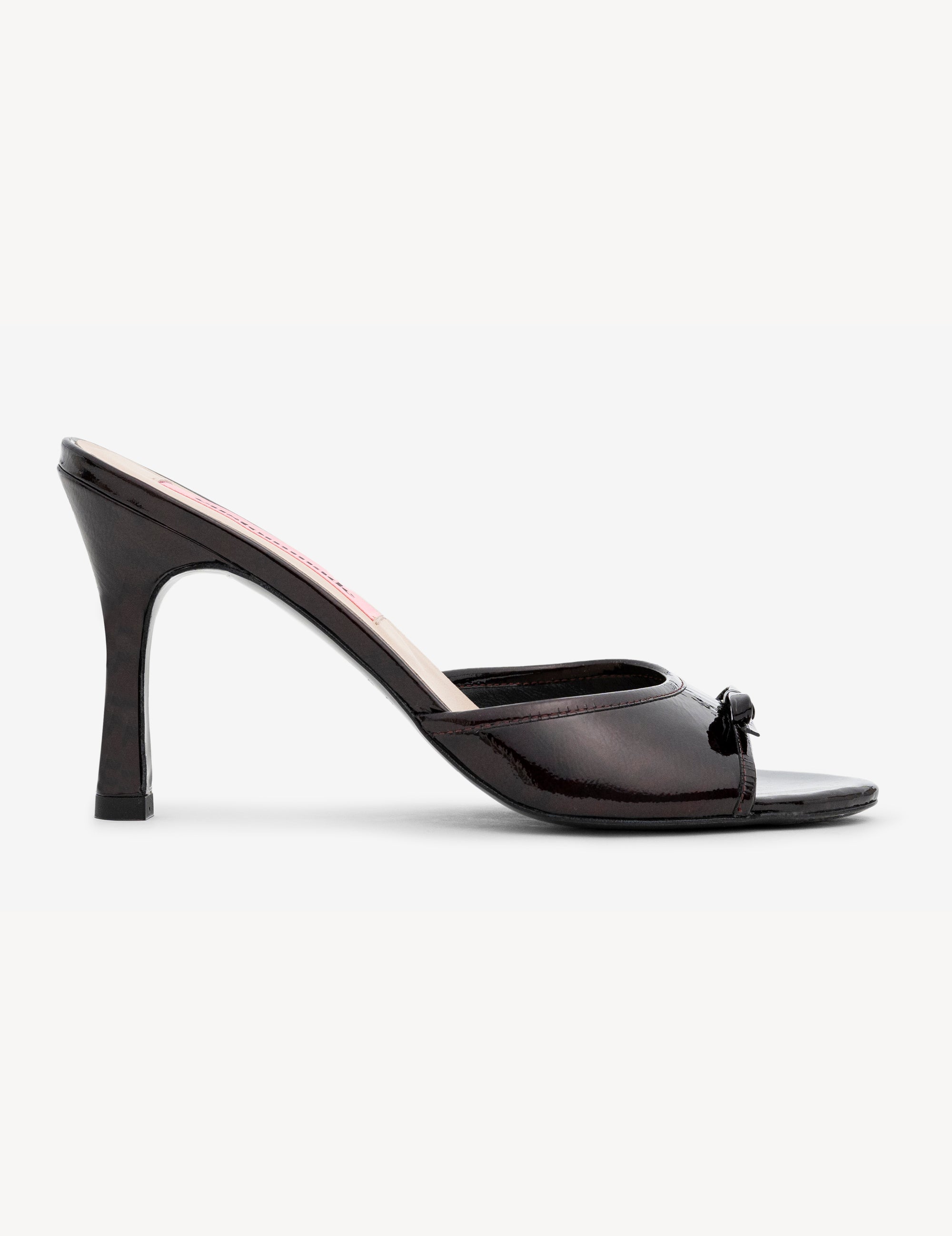 OBSESSION Bordeaux Patent Leather Mule