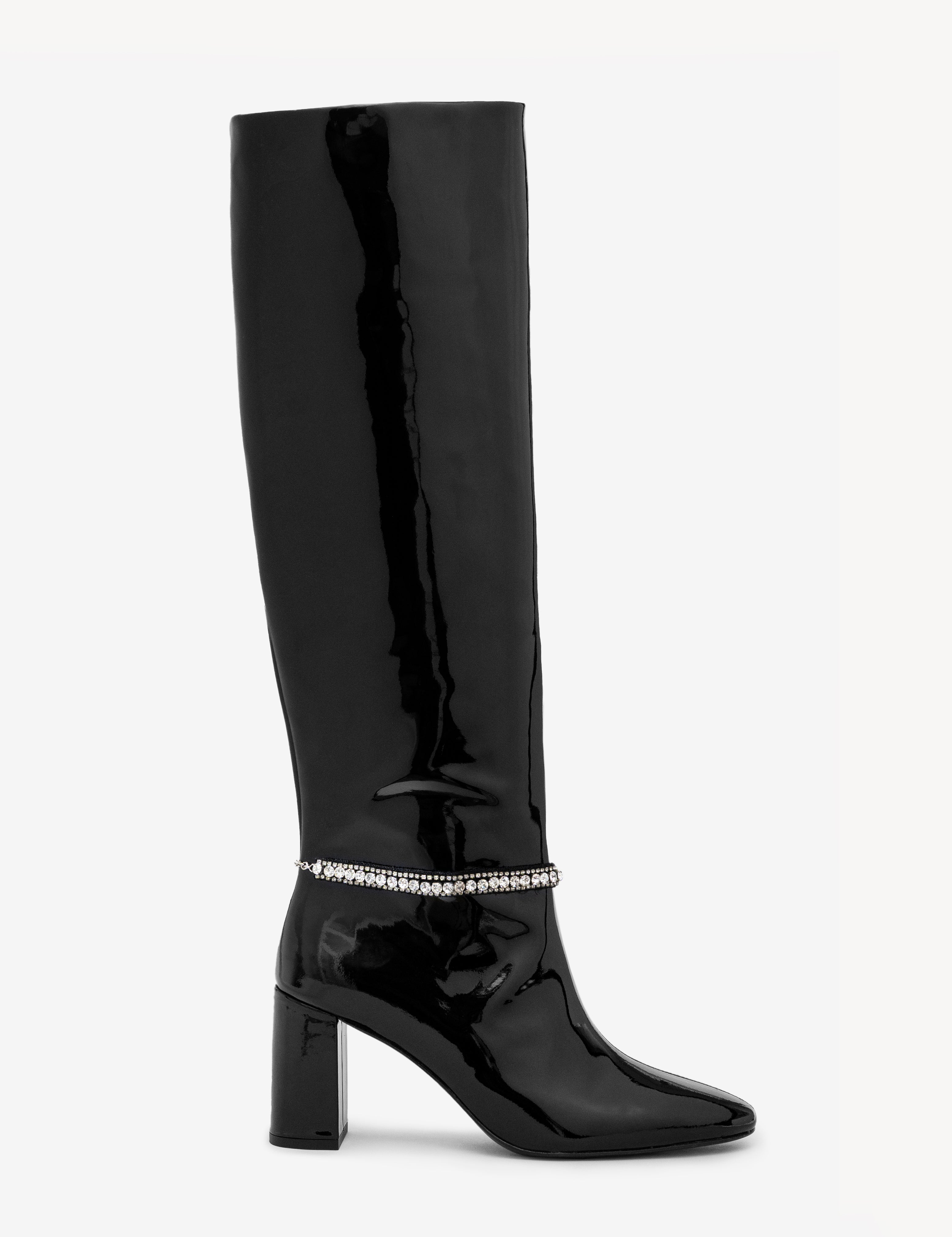 PASSION 70 Black Patent Leather Boot