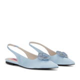 Fiona Satin Crystal Light Blue