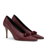 Victoria Leather Rose Burgundy