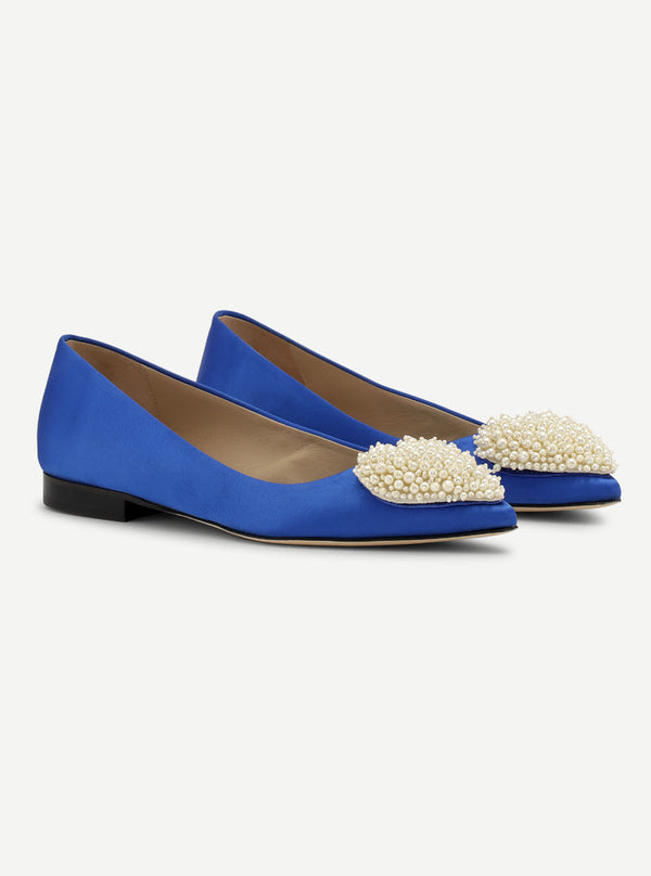 Custommade Annabella Pearl Heart Ballerina 435 Royal Blue