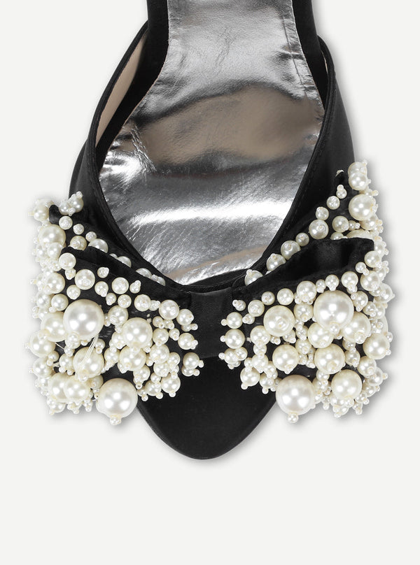 Custommade Marita Pearl Sandal 999 Anthracite Black