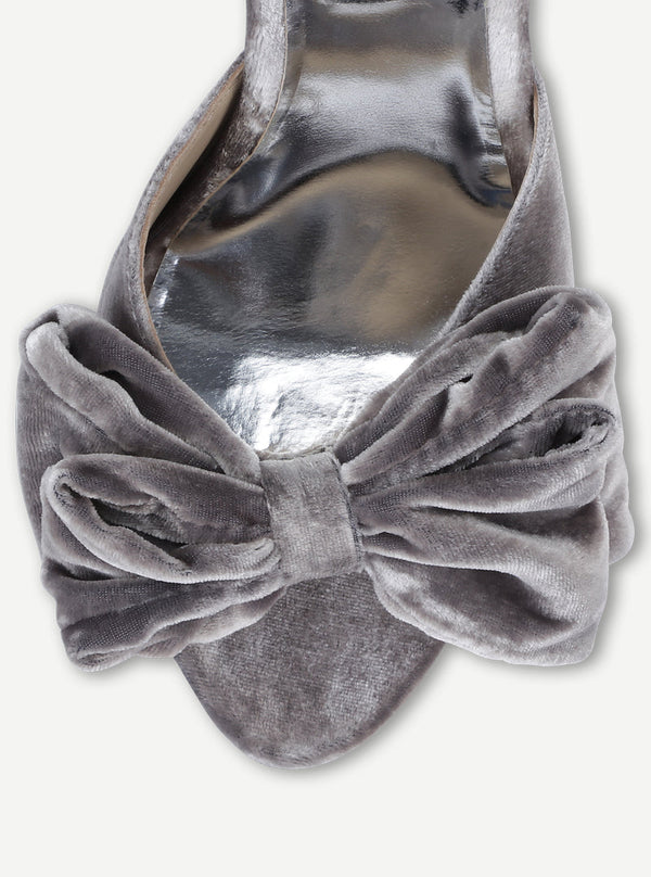 Custommade Marita Velvet Sandal 902 Silver Sconce