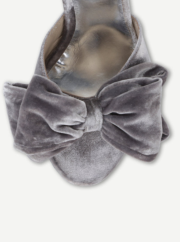 Custommade Melody velvet Stillettoes 902 Silver Sconce