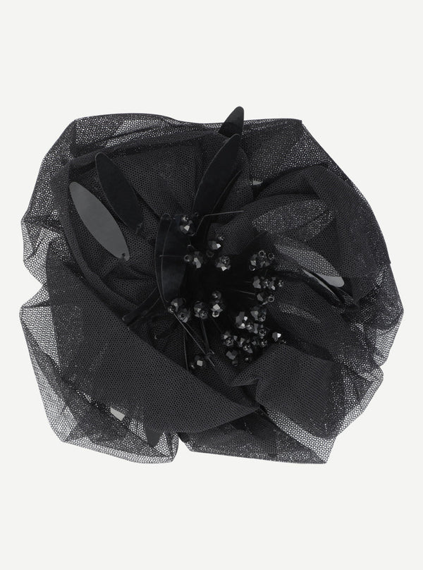 Custommade Ziva Heart Brooch 999 Anthracite Black